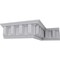 Ekena Millwork 8 1/2"H x 5"P x 9 7/8"F x 94 1/2"L, (5 7/8" Repeat), Nouveau Crown Moulding MLD08X05X09NO - alternate 7